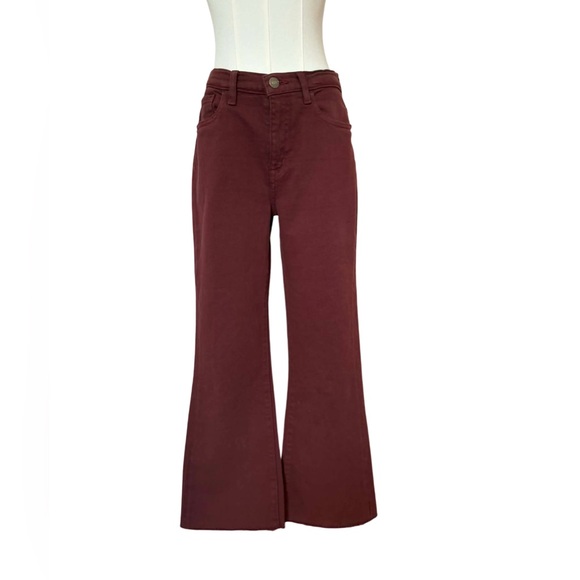Current/Elliott Dark Red Flare Jeans - Picture 2 of 7